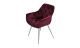 Металевий стілець Грейс з тканинним сидінням (600x610x865) бордовий