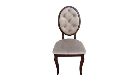 Альбіна стілець горіх масив дерева 450x450x963 тканина бежева Альбіна стілець горіх масив дерева 450x450x963 тканина бежева