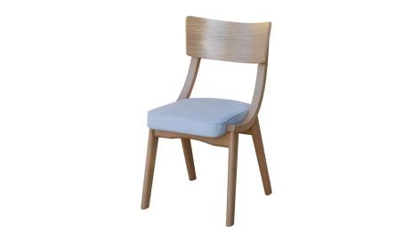 Стілець Ніл дуб масив дерева 480x450x925 тканина сіра