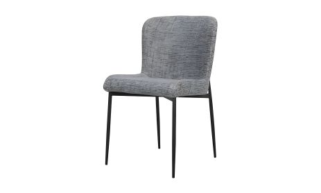 Сірий стілець Чейз метал сидіння тканина 590x485x820 рогожка Сірий стілець Чейз метал сидіння тканина 590x485x820 рогожка