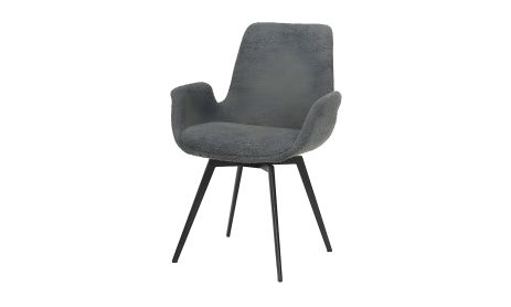 Стілець метал Дюк, сидіння тканина 600x590x860 сірий букле Стілець метал Дюк, сидіння тканина 600x590x860 сірий букле