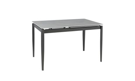 Обідній розкладний стіл Хіт 1200/1800х800х750 сірий мат з графітовими ногами Обідній розкладний стіл Хіт 1200/1800х800х750 сірий мат з графітовими ногами