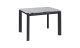 Розкладний обідній стіл Ларс 1000/1400х750х750 сірий мат, чорні ноги