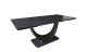 Обідній стіл Мун розкладний 1800/2600x900x750 чорний мат нога чорна