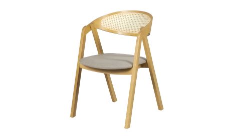 Гуру стул Cane массив дерева сиденье ткань беж 526x558x782 дуб Гуру стул Cane массив дерева сиденье ткань беж 526x558x782 дуб