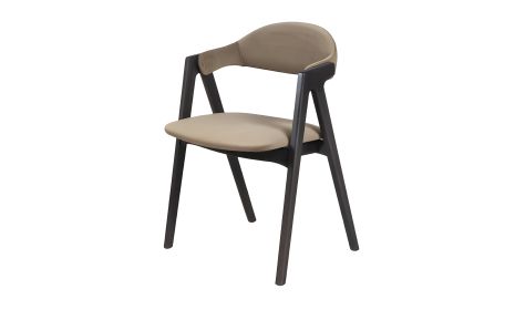 Дерев'яний стілець Логан з тканиною сидіння 583x505x785, коричневий