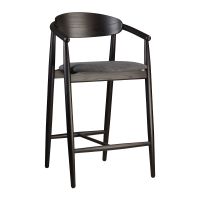 Напівбарний стілець Mamont semi-soft чорний / Superior 19