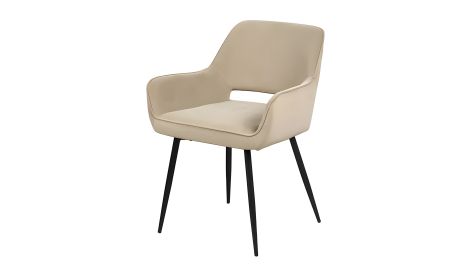 Стілець Сенс металевий сидіння тканинне, бежевий, 585x575x795 Стілець Сенс металевий сидіння тканинне, бежевий, 585x575x795