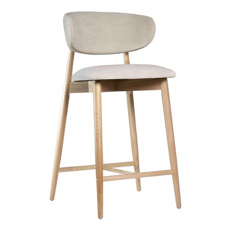 Напівбарний стілець Panda New натуральний ясен / Superior 02 Напівбарний стілець Panda New натуральний ясен / Superior 02