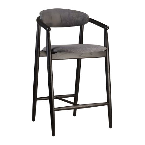 Чёрный стілець напівбарний Mamont Soft / Austin 19 Чёрный стілець напівбарний Mamont Soft / Austin 19