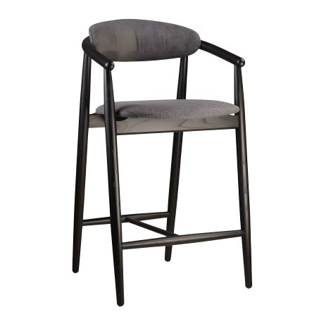 Напівбарний стілець Mamont Soft чорний / Austin 19 Напівбарний стілець Mamont Soft чорний / Austin 19