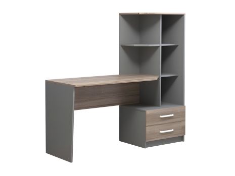 Письмовий стіл DEXTER R сірий уніколор/дуб сонома трюфель 1586*1515 Письмовий стіл DEXTER R сірий уніколор/дуб сонома трюфель 1586*1515