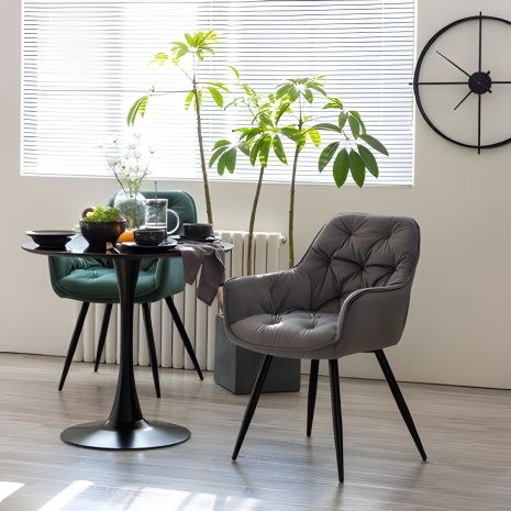 Cтілець MAGIC Signal чорний каркас/сірий оббивка