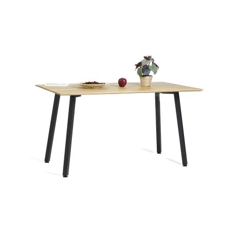 Стіл Horik 140 х 80 чорні ноги / дуб натуральний Стіл Horik 140 х 80 чорні ноги / дуб натуральний