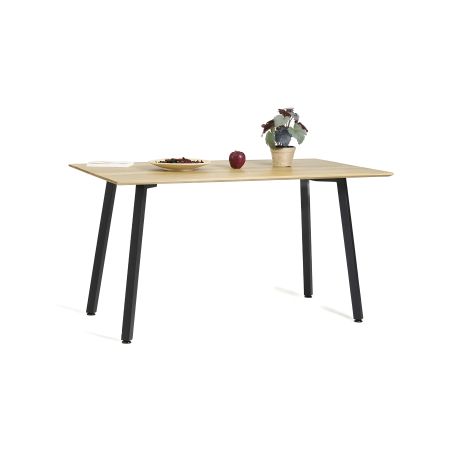 Стіл Horik 140 х 80 чорні ноги / дуб натуральний Стіл Horik 140 х 80 чорні ноги / дуб натуральний