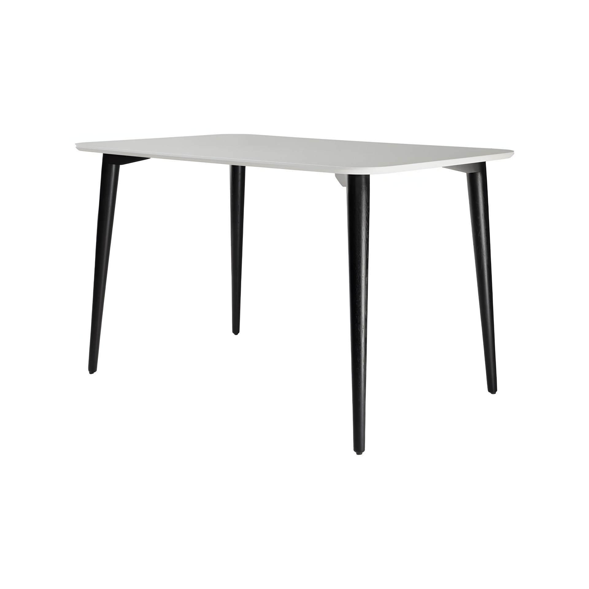 Стіл 120 х 80 білий / чорний Dan Стіл 120 х 80 білий / чорний Dan