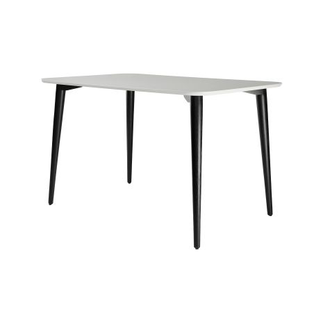 Стіл 120 х 80 білий / чорний Dan Стіл 120 х 80 білий / чорний Dan