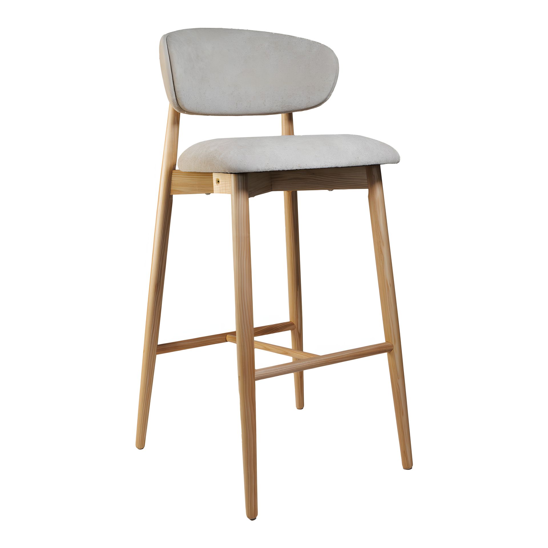 Барний стілець натуральний ясен Panda Барний стілець натуральний ясен Panda