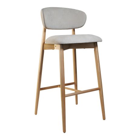 Барний стілець натуральний ясен Panda Барний стілець натуральний ясен Panda