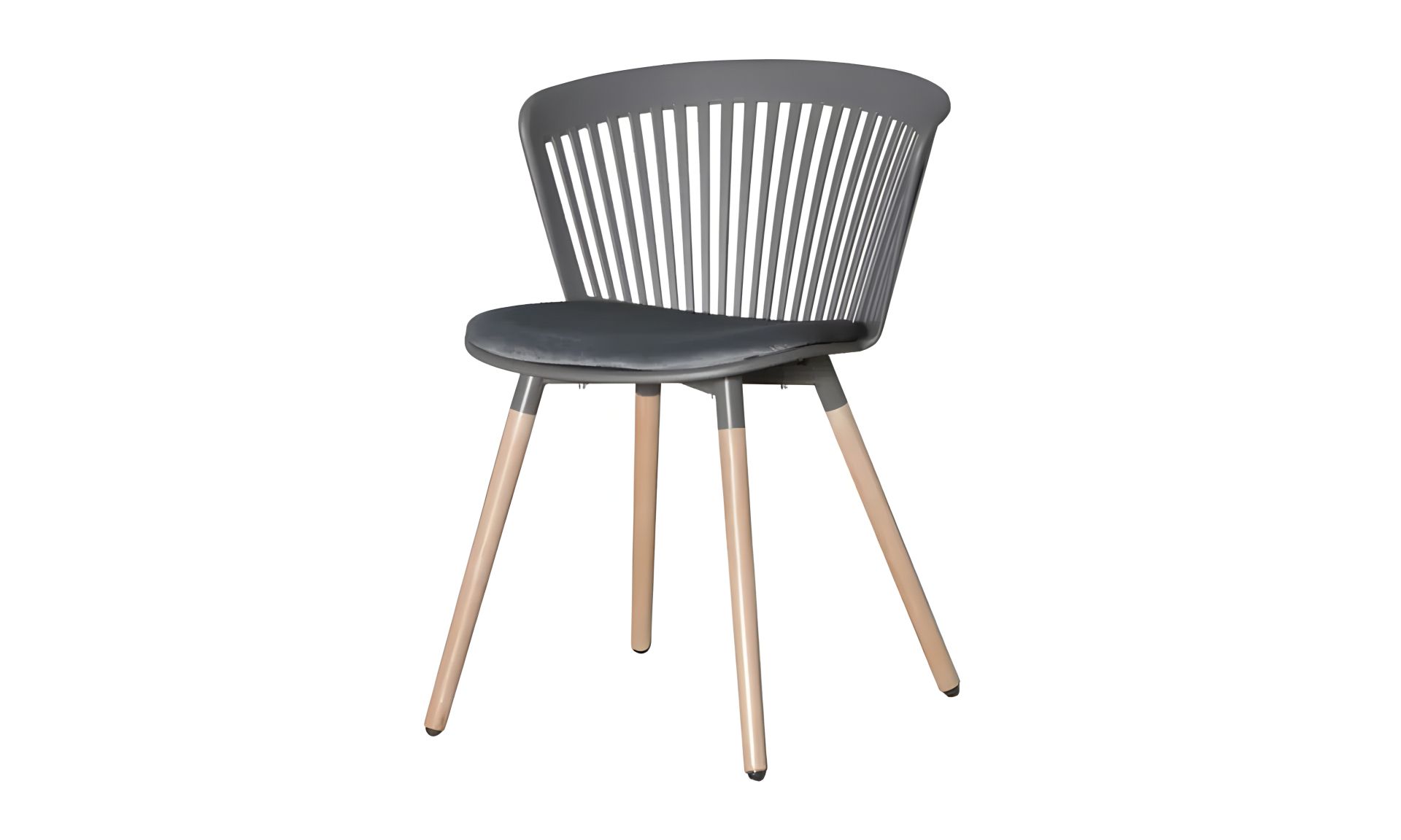 Стілець дуб дерево/пластик Поло 570x590x780 тканина сіра Стілець дуб дерево/пластик Поло 570x590x780 тканина сіра