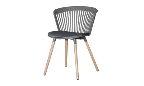 Стілець дуб дерево/пластик Поло 570x590x780 тканина сіра Стілець дуб дерево/пластик Поло 570x590x780 тканина сіра