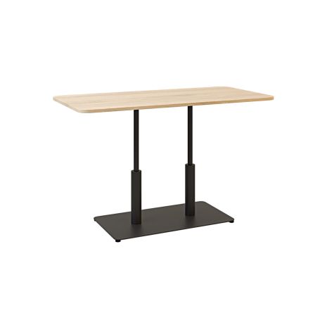Стіл Ibiza Soft Double light 120x70 чорний метал / дуб ДСП (текстура) Стіл Ibiza Soft Double light 120x70 чорний метал / дуб ДСП (текстура)
