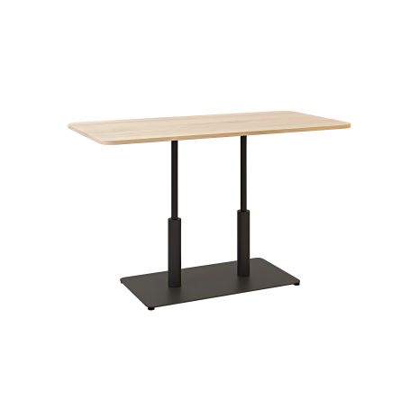Стол Ibiza Soft Double light 120x70 черный металл / дуб ДСП (текстура) Стол Ibiza Soft Double light 120x70 черный металл / дуб ДСП (текстура)