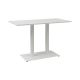 Стіл Double Tetra light білий метал/білий ДСП (текстура) Стіл Double Tetra light білий метал/білий ДСП (текстура)