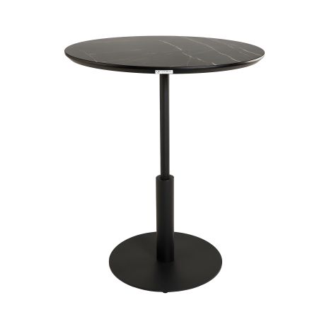 Стіл Ibiza round HPL d-60 Egger F206 ST9 Камінь П'єтра Гріджія чорний Стіл Ibiza round HPL d-60 Egger F206 ST9 Камінь П'єтра Гріджія чорний