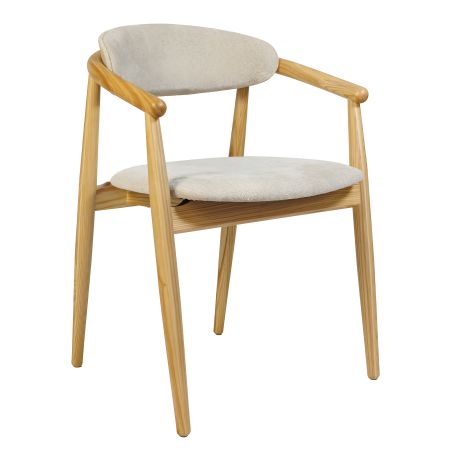 Стілець натуральний ясен Mamont soft / Magenta 13