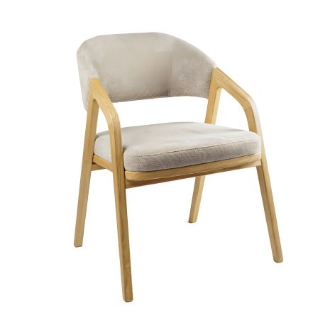 Крісло Otis Big натуральний / тканина Piano 04