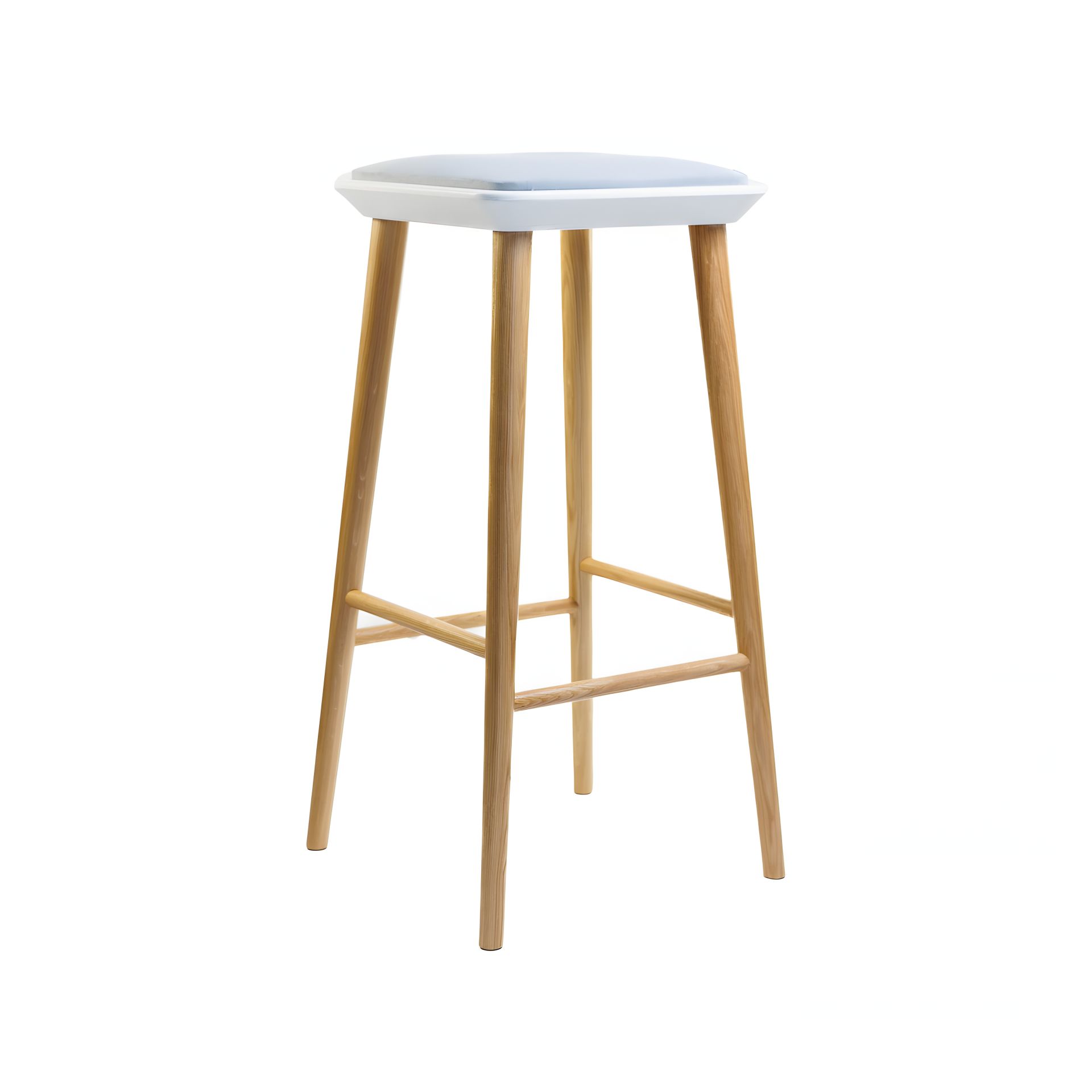 Стілець барний Happy дуб / білий / Uttario Velvet 2972 для ресторану Стілець барний Happy дуб / білий / Uttario Velvet 2972 для ресторану