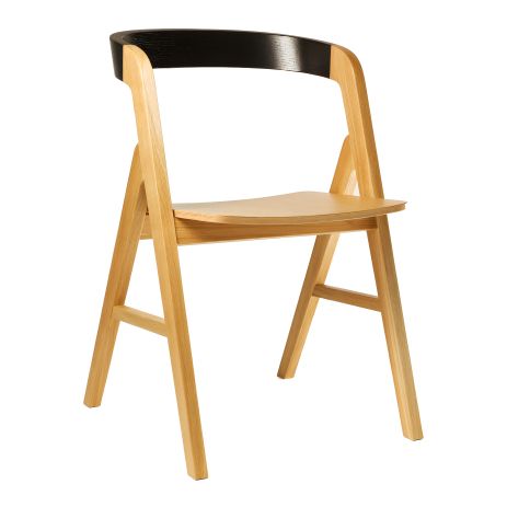 Натуральний/чорний твердий стілець Sova Натуральний/чорний твердий стілець Sova