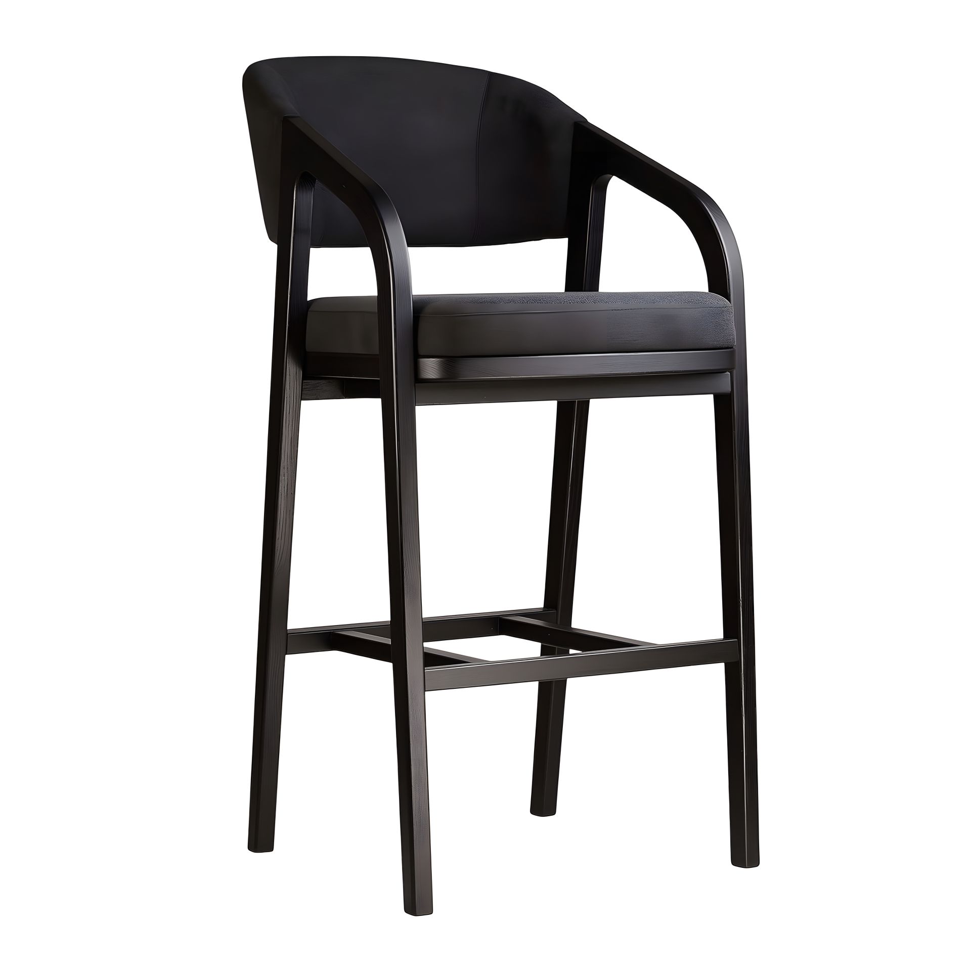 Барне крісло Otis чорного кольору Барне крісло Otis чорного кольору