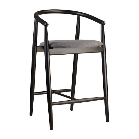 Стілець напівбарний Mamont чорний, Austin 19