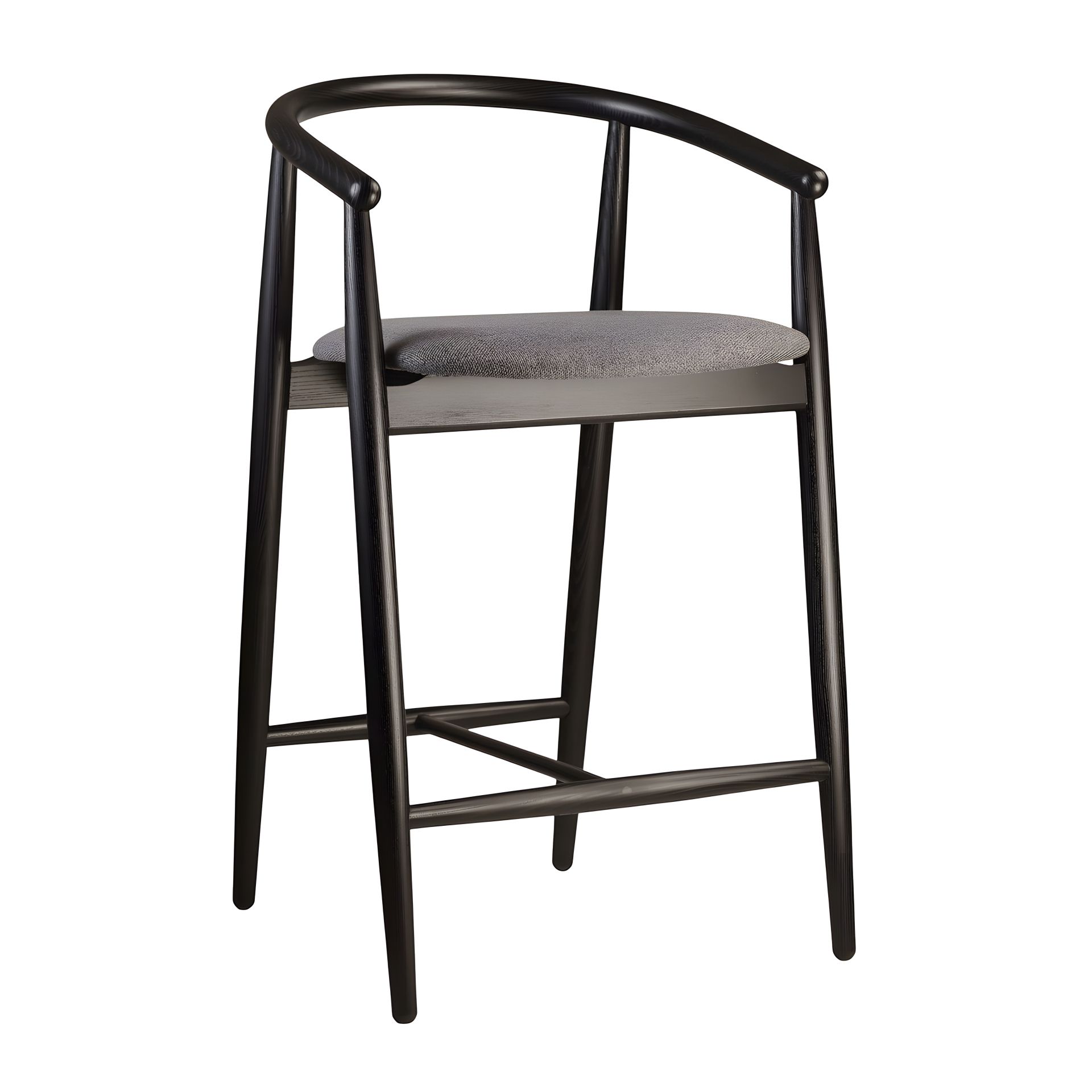 Стілець напівбарний Mamont чорний, Austin 19 Стілець напівбарний Mamont чорний, Austin 19