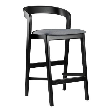 Стілець напівбарний Floki New чорний Стілець напівбарний Floki New чорний