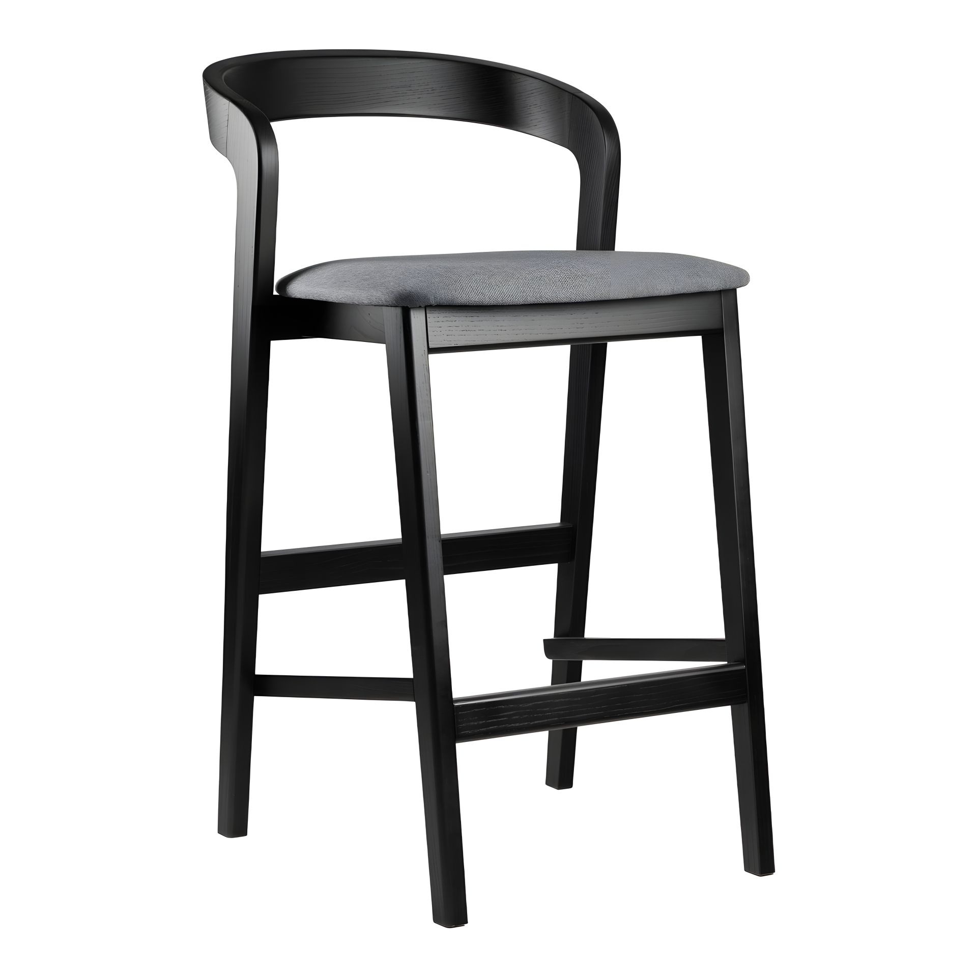 Напівбарний стілець Floki New чорний Напівбарний стілець Floki New чорний