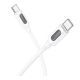 USB Borofone BX114 Silicone Type-C to Type-C 60W Белый