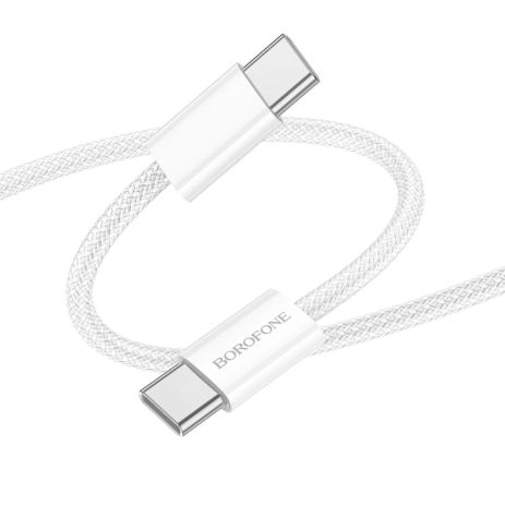 USB Borofone BX103 Original 60W Type-C to Type-C Белый