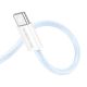 Кабель USB Borofone BX103 Original, 60W, Type-C to Type-C, 1m, Блакитний