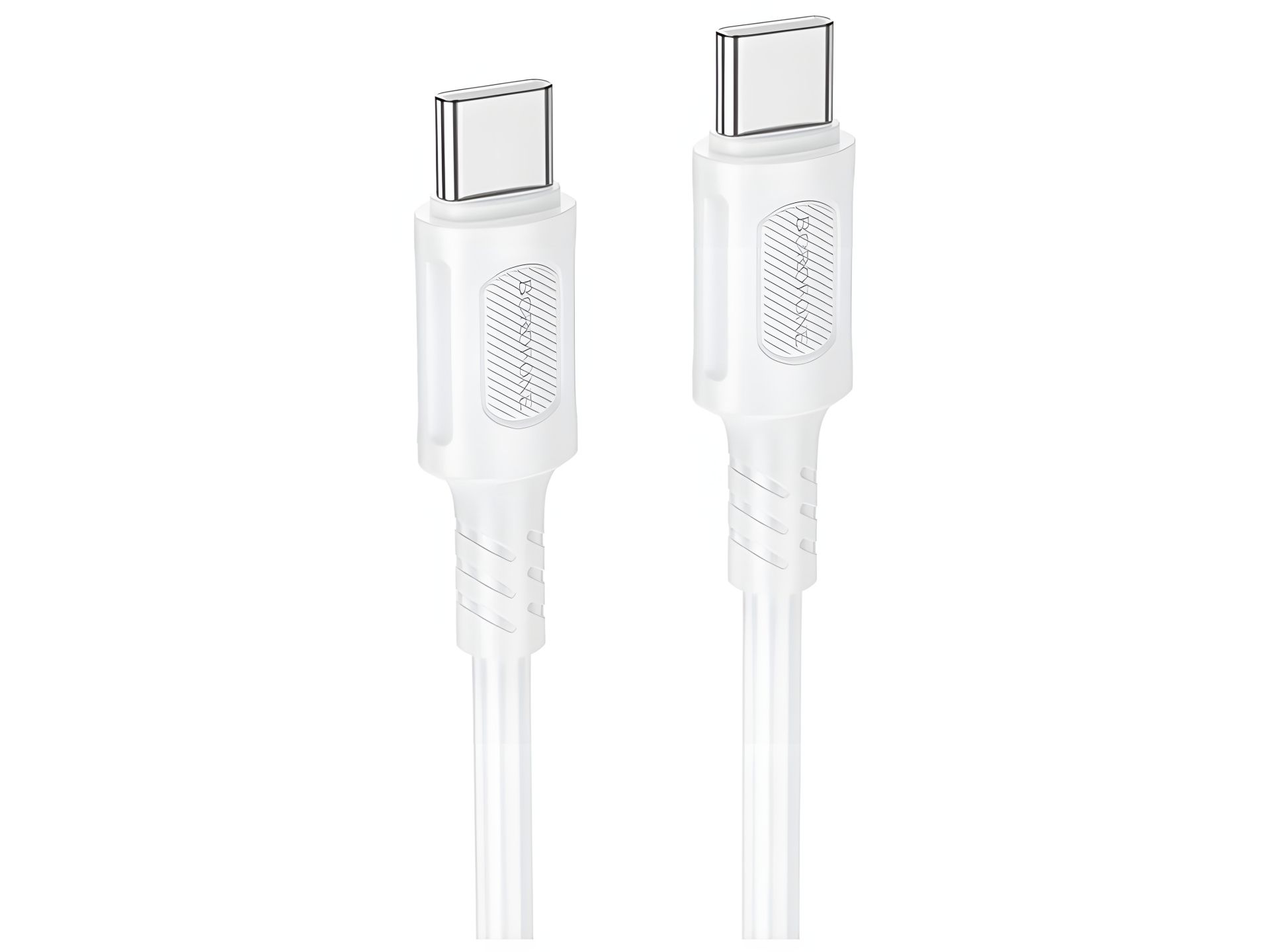Кабель Borofone BX111 USB, 60W, Type-C to Type-C, 1m, Білий Кабель Borofone BX111 USB, 60W, Type-C to Type-C, 1m, Білий