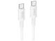 Кабель Borofone BX111 USB, 60W, Type-C to Type-C, 1m, Білий Кабель Borofone BX111 USB, 60W, Type-C to Type-C, 1m, Білий