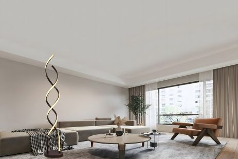 Черный светодиодный торшер LDD1002 BK