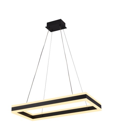 Светодиодная люстра потолочная QQD3093 (Черный)