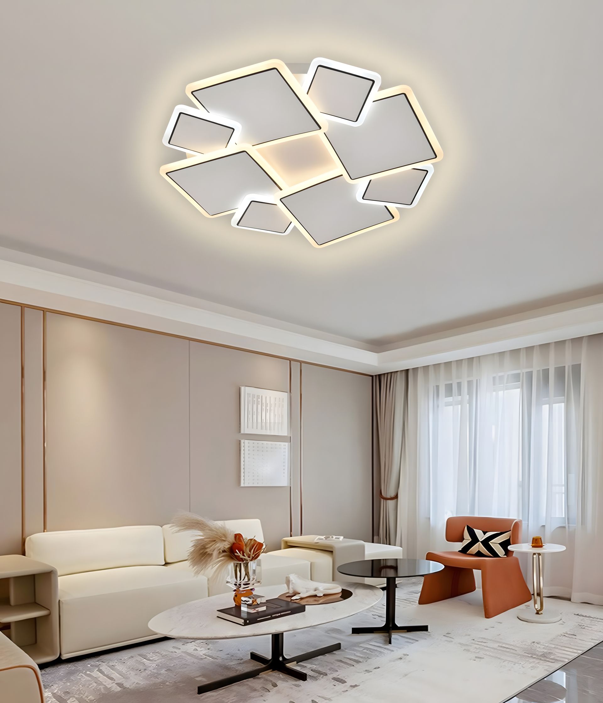 Біла світлодіодна люстра WSD5193 Біла світлодіодна люстра WSD5193