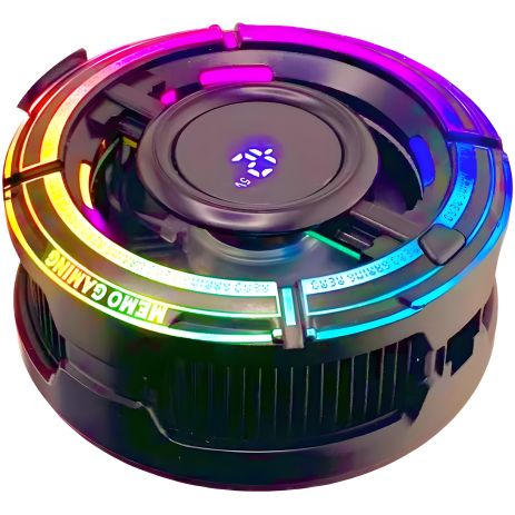 Магнітний портативний кулер для смартфона Memo CX15, 5V, з дисплеєм, Black Магнітний портативний кулер для смартфона Memo CX15, 5V, з дисплеєм, Black