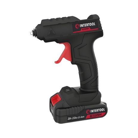 Клейовий пістолет 20 В, INTERTOOL WT-9301 (без ЗП та АКБ) Клейовий пістолет 20 В, INTERTOOL WT-9301 (без ЗП та АКБ)