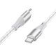 Кабель Borofone BX96 Type-C to Type-C PD 60W 1m silicone charging data cable серый