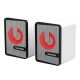 Комп'ютерні колонки Fantech GS203 Beat, USB, 3.5mm, 2x3W, 1.2m, Білий